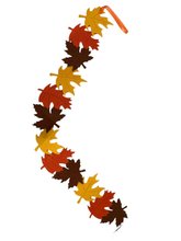 Garland with maple leaves