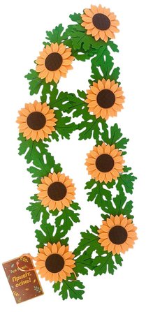 Garland with sunflowers 